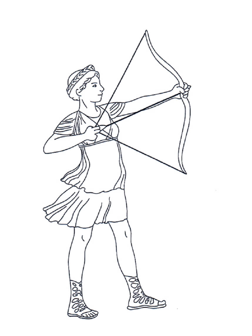 Diana Archer coloring page