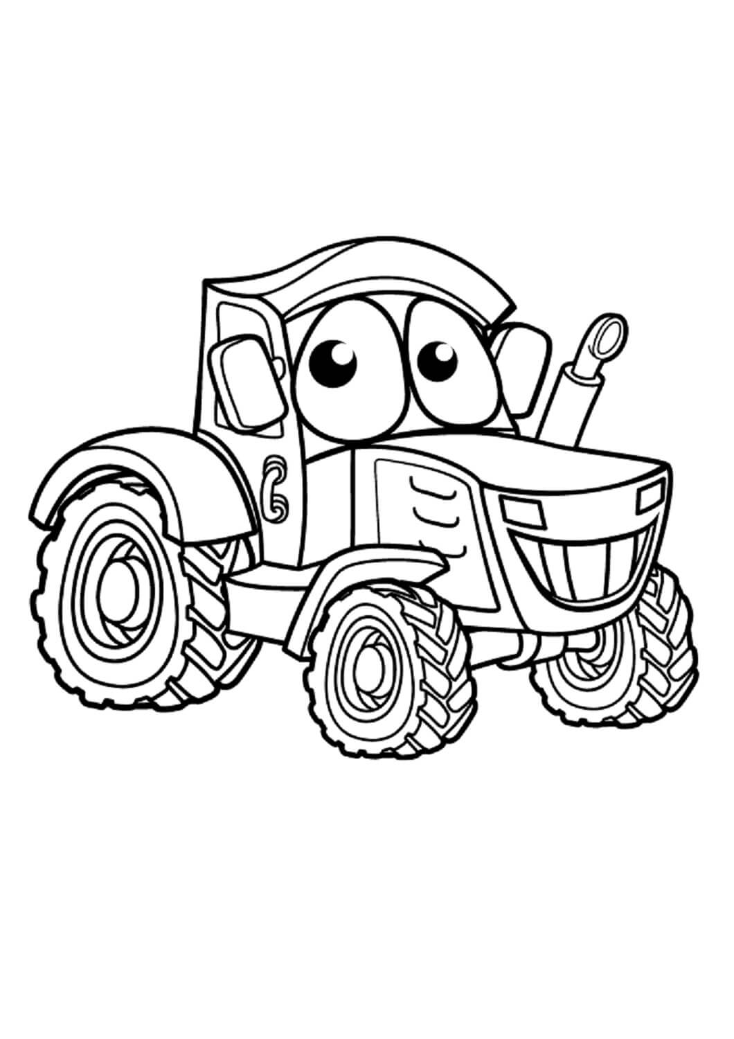Fun Tractor Coloring Page Download Print Or Color Online For Free