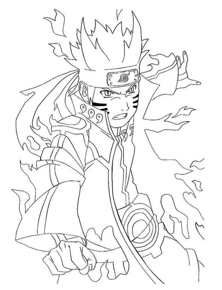 Naruto with Nine-Tails Power