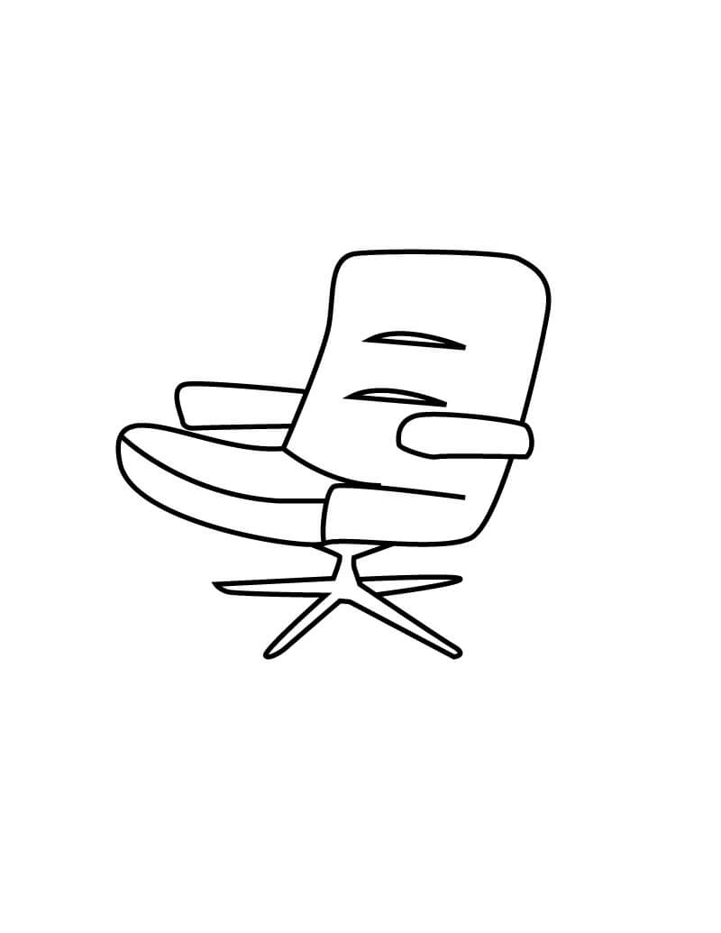 Chair coloring page