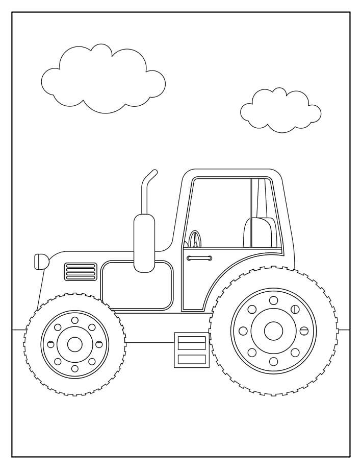 Tractor with two Clouds
