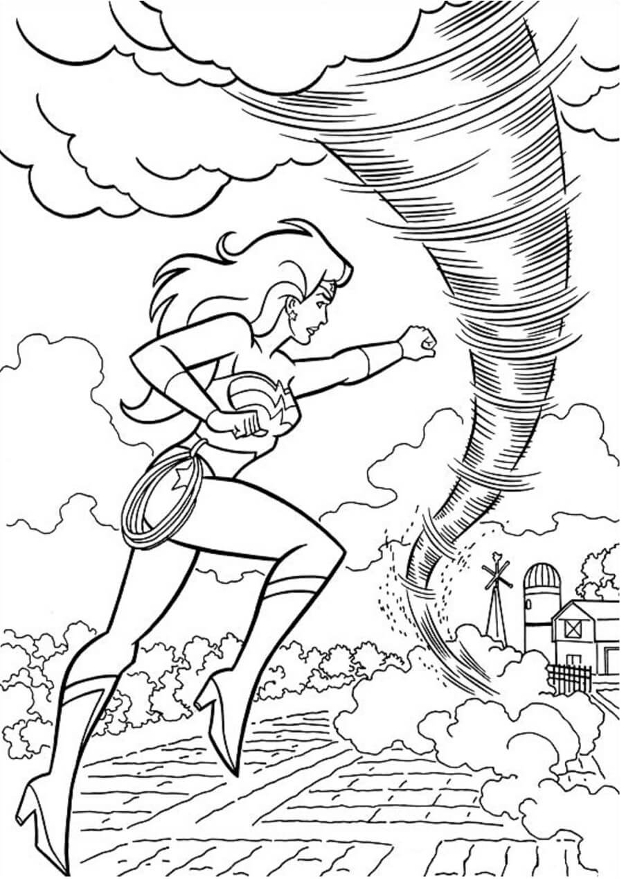 Wonder Woman with Tornado