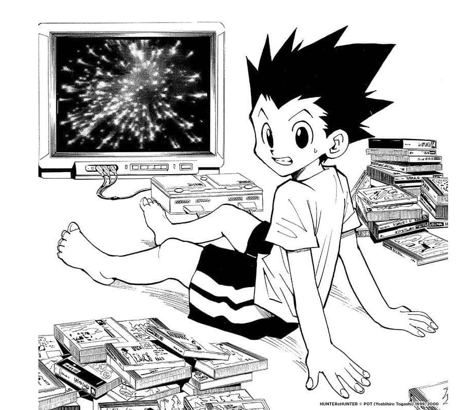 Free Gon Freecss coloring page