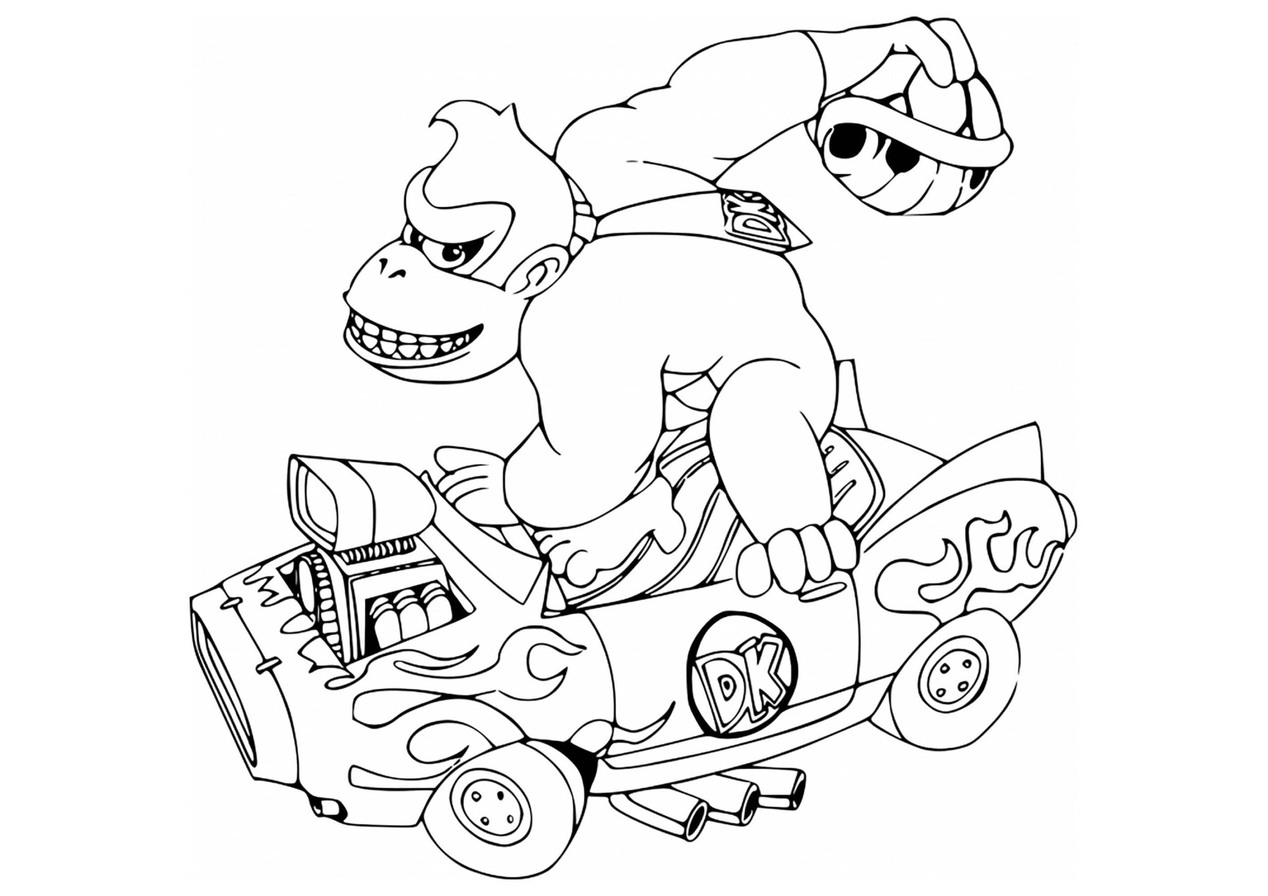 Free Mario Image coloring page