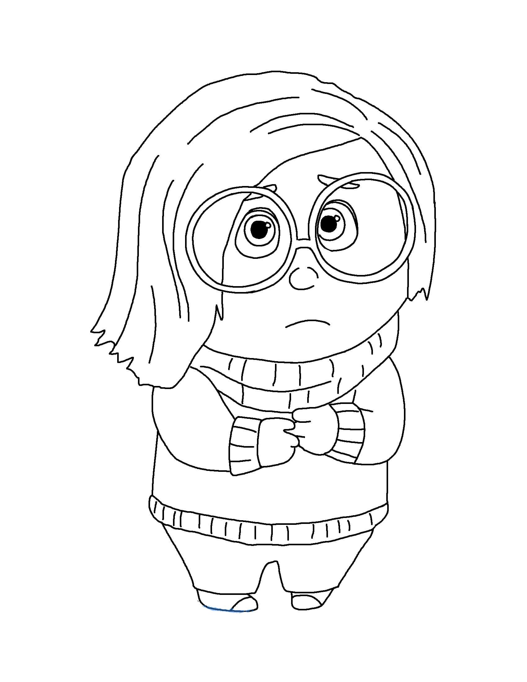 Free Sadness Image coloring page - Download, Print or Color Online for Free