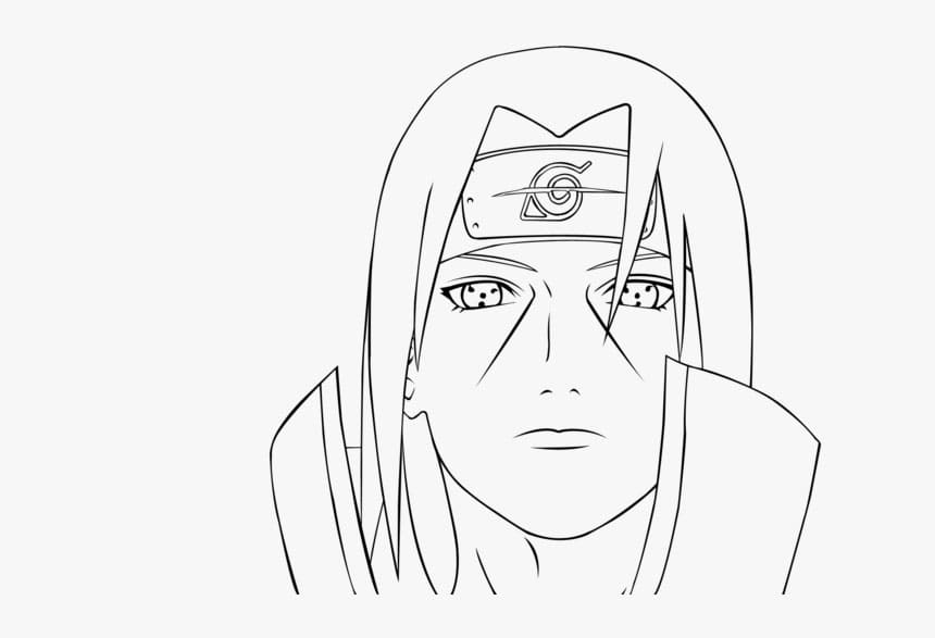 Itachi Head coloring page