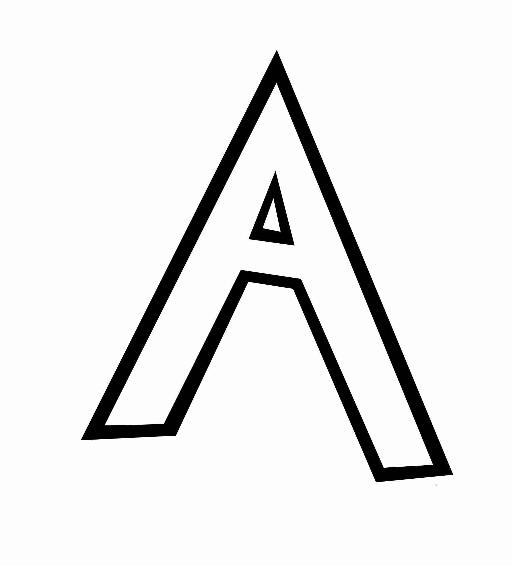 Letter A Coloring Page Download Print Or Color Online For Free