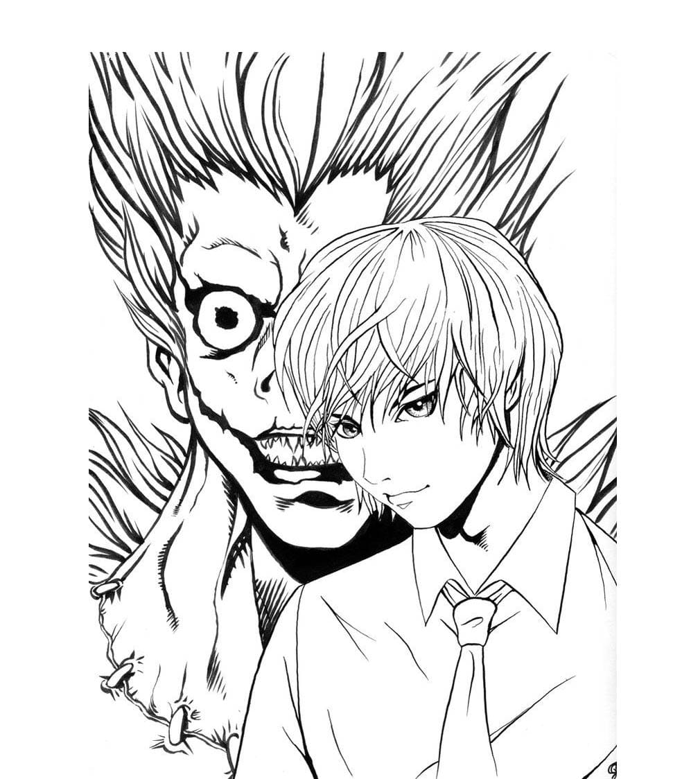 Light Yagami coloring page