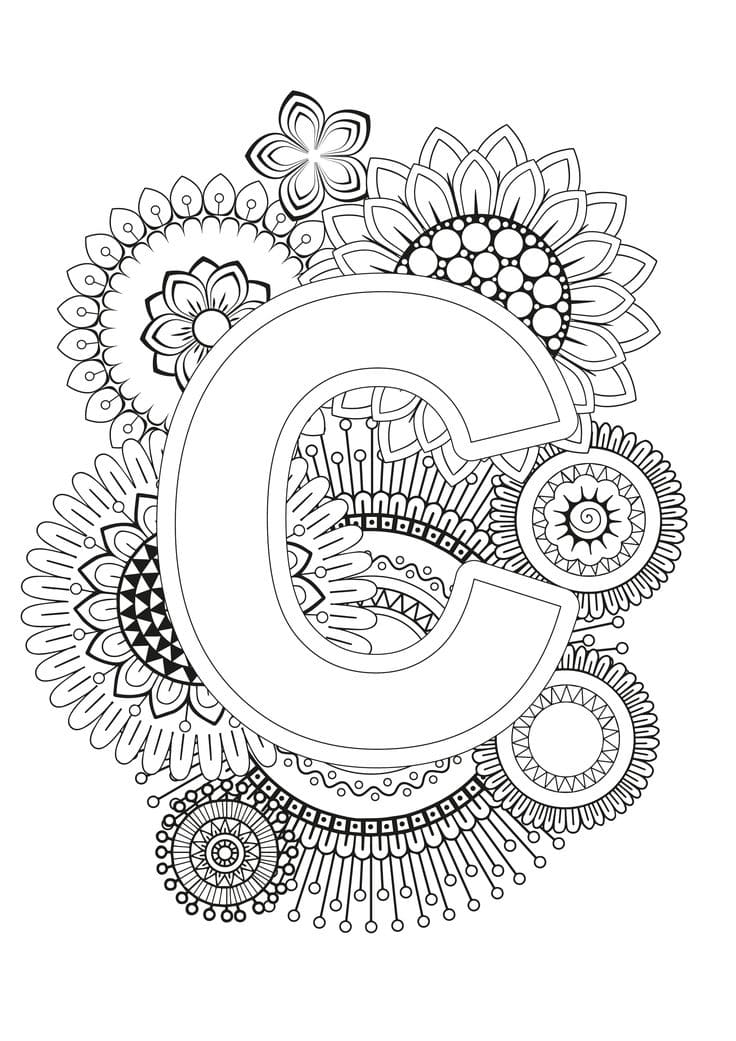 Letter C For Kids coloring page