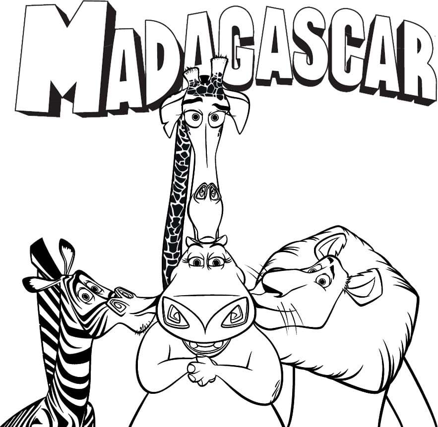 madagascar country coloring pages