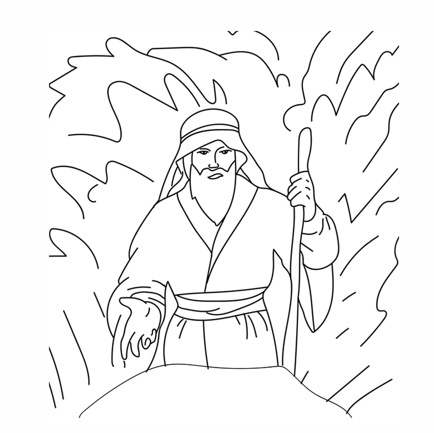 Moses Outline Picture