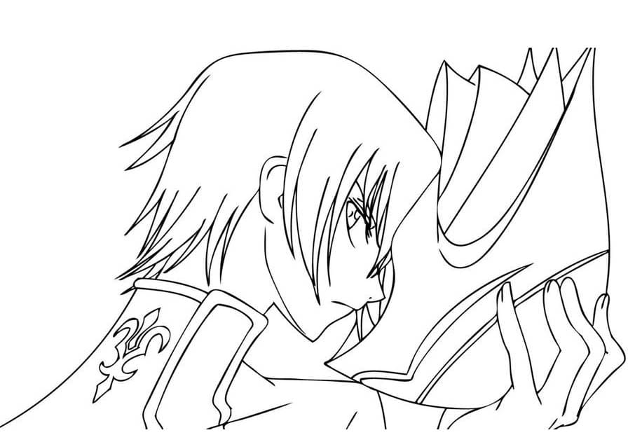 Printable Lelouch Lamperouge Image coloring page