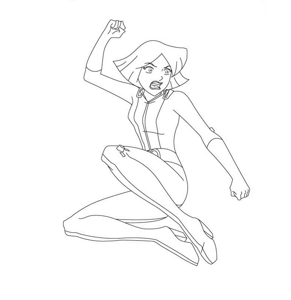 Sam Fighting coloring page