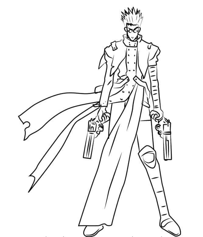 Vash the Stampede coloring pages - ColoringLib