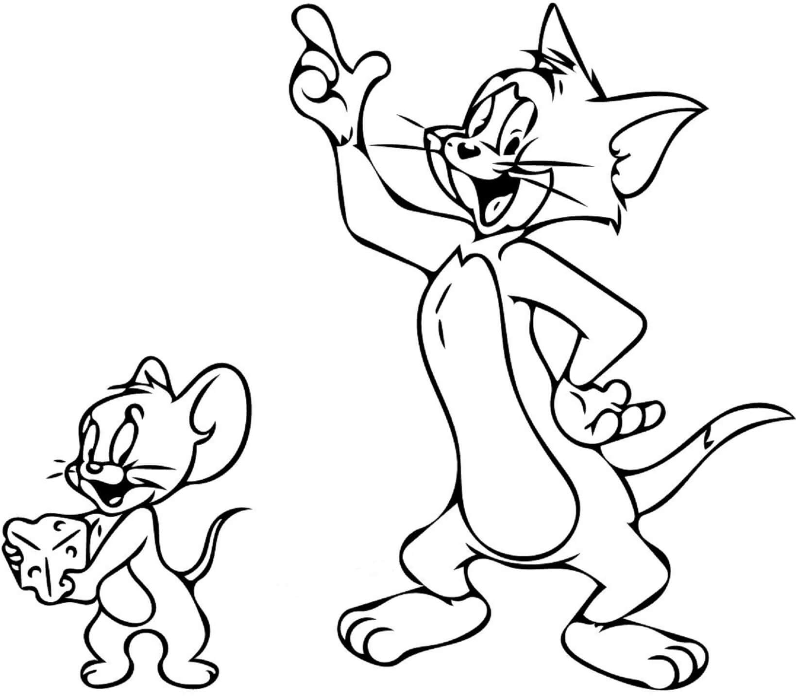 Tom And Jerry Coloring Pages Online Free | Cartoon coloring pages, Cartoon  drawings, Tom and jerry drawing