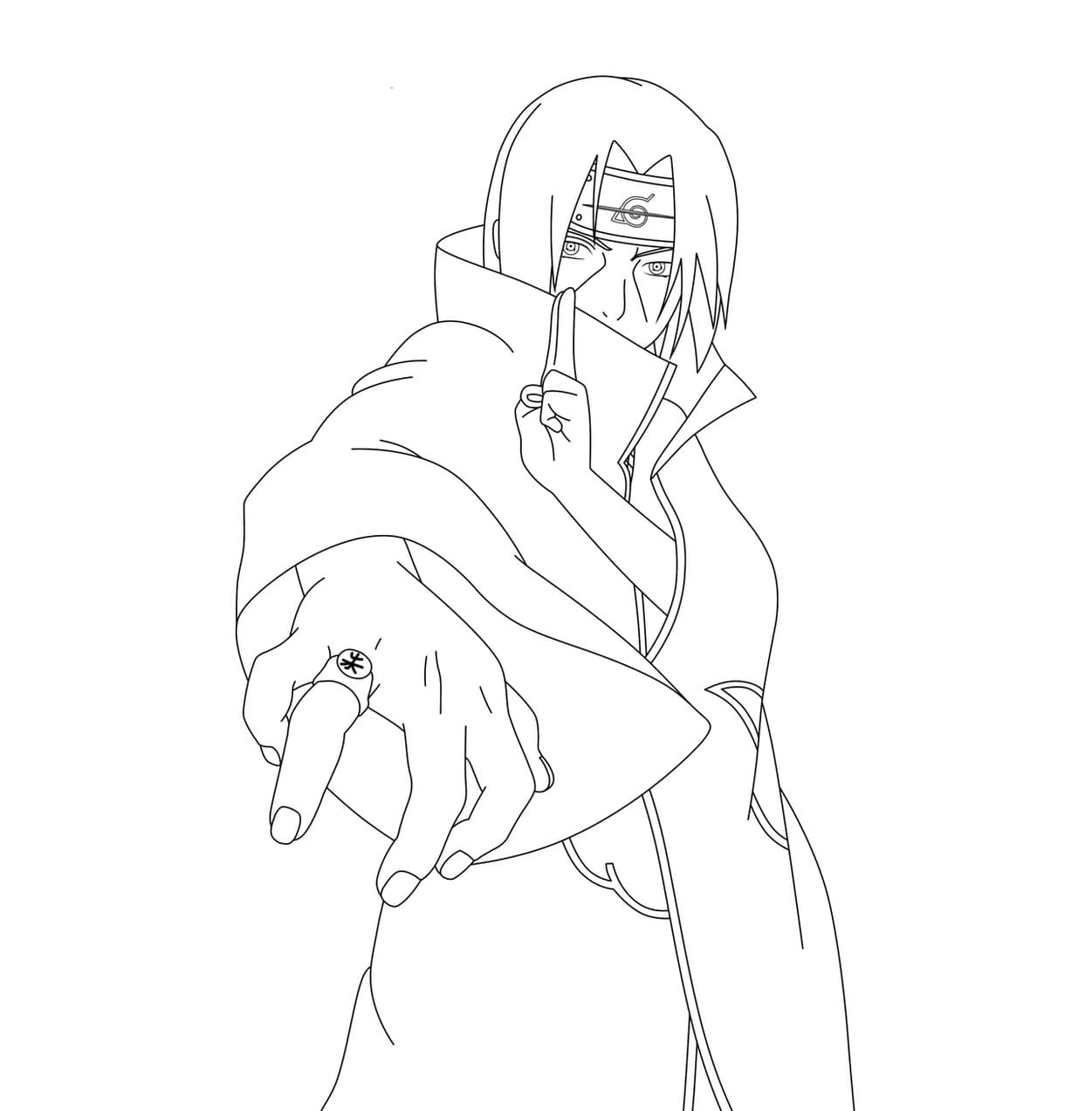 Itachi coloring pages