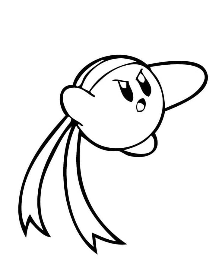 Kirby Kick coloring page