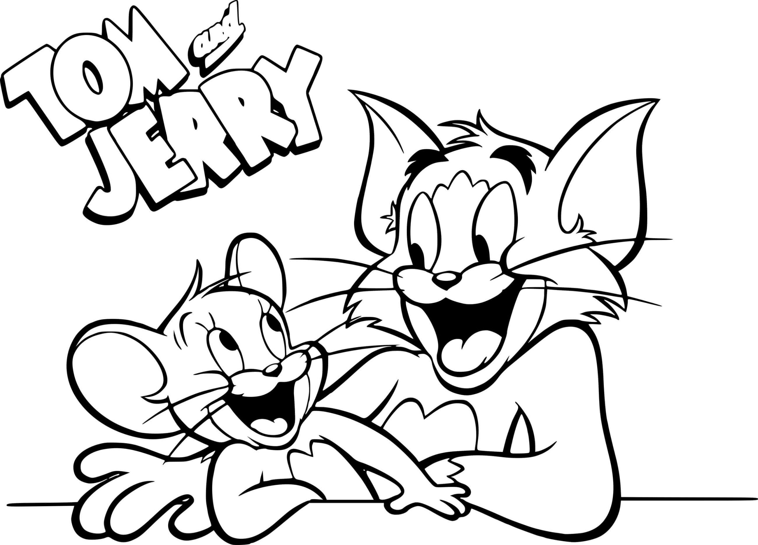 Tom Drawing Line - Tom & Jerry Sticker, HD Png Download - vhv