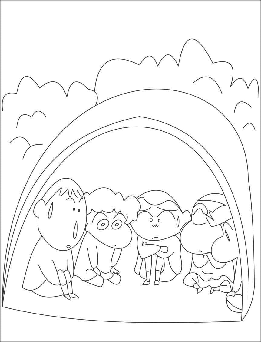 Shin And Friends coloring page