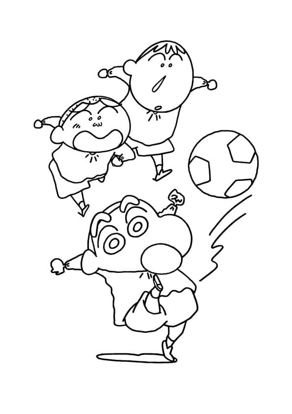 Shin And Friends Playing Soccer