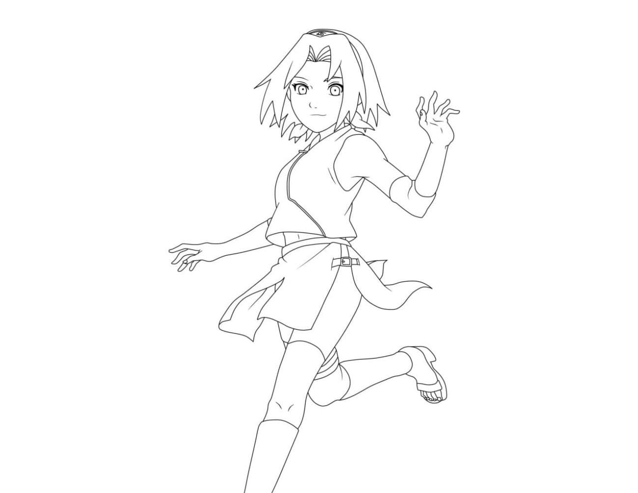 Wonder Day Sakura Coloring Page Download Print Or Color Online For Free