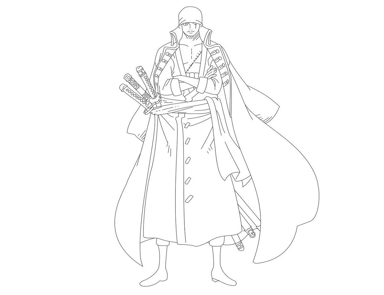 Zoro coloring pages