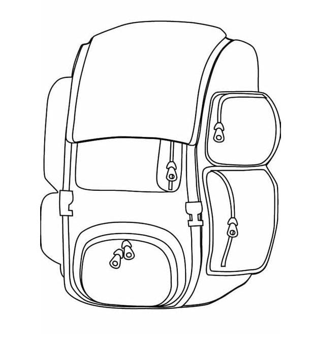 Backpack Image coloring page - Download, Print or Color Online for Free