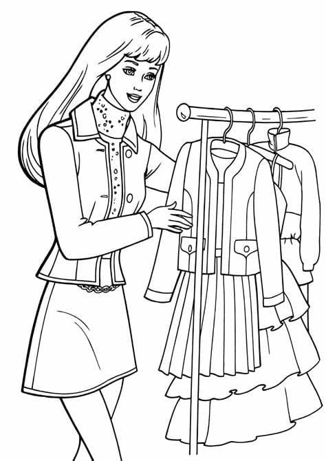 Clothes for Girls coloring page