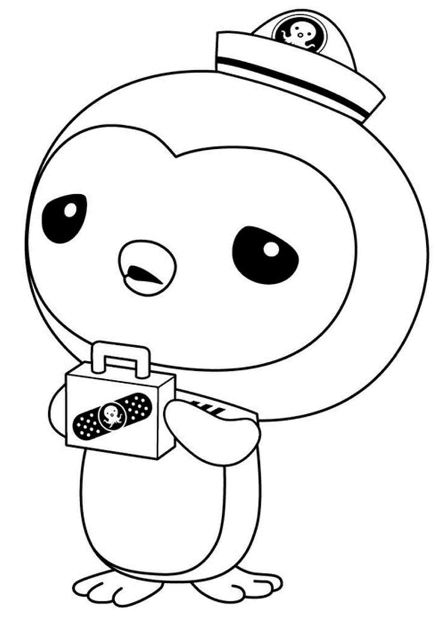 Cute Peso Penguin coloring page