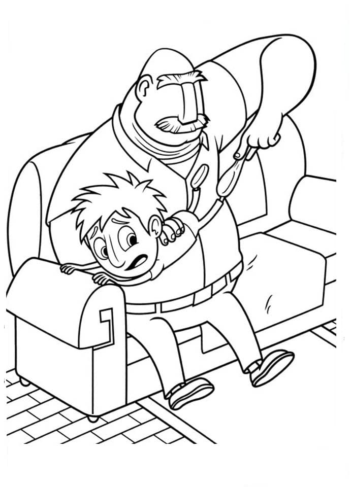 Flint and Father Image coloring page - Download, Print or Color Online ...