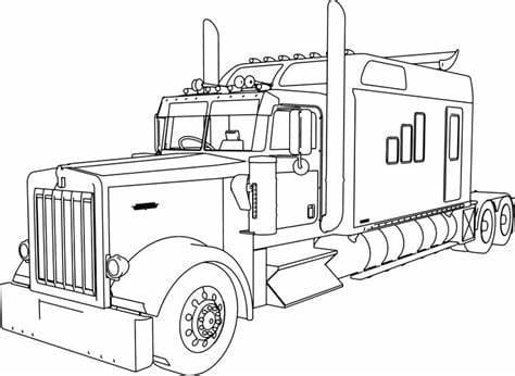 Free Big Trucks coloring page