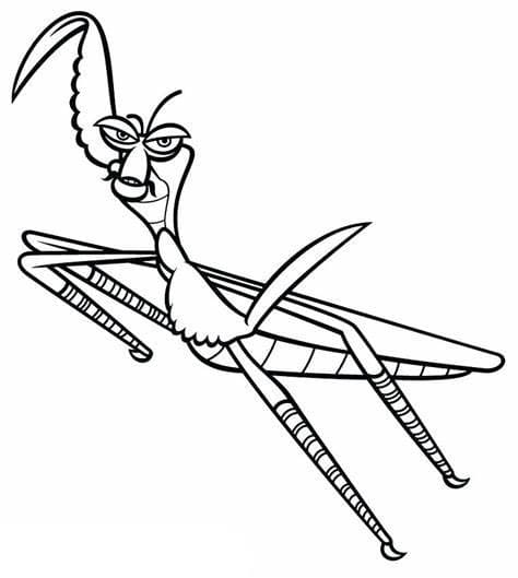 Free Mantis Image HD coloring page