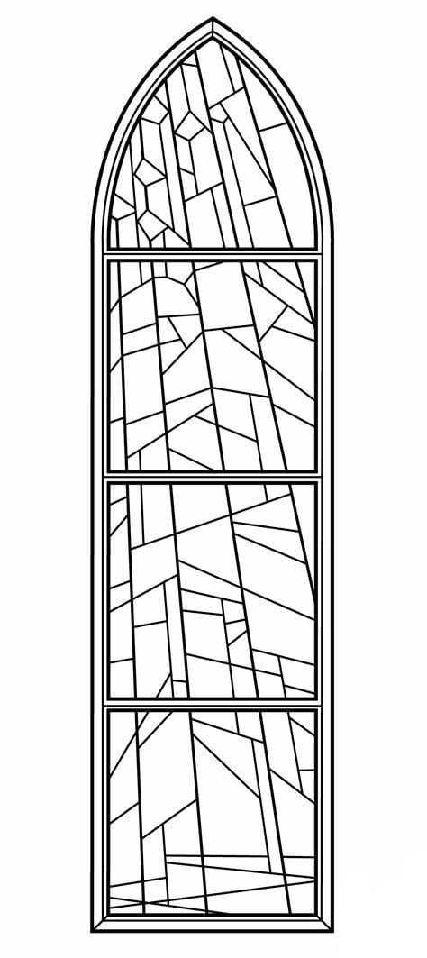 Free Window Image coloring page