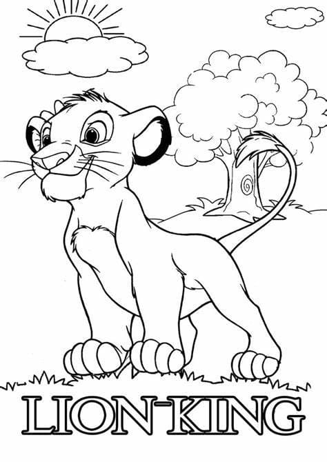 Lion King Image HD coloring page