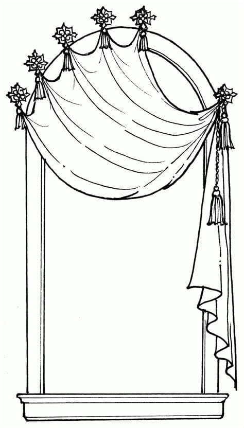 house window coloring pages