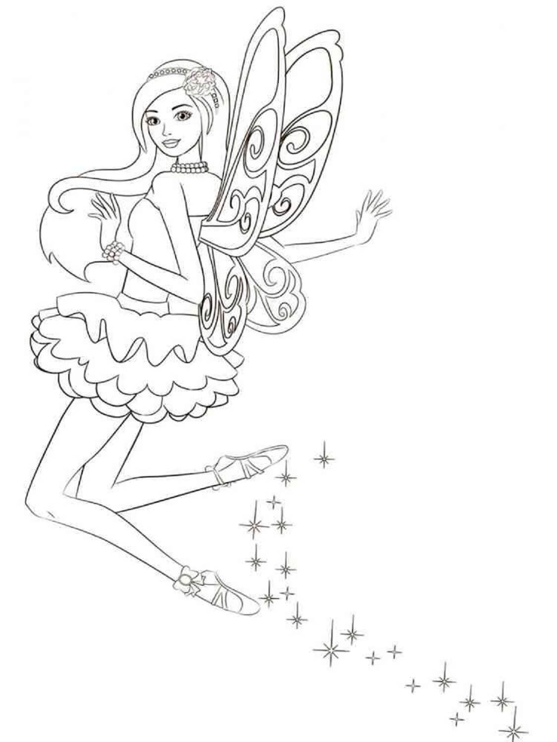 Perfect Fairy coloring page