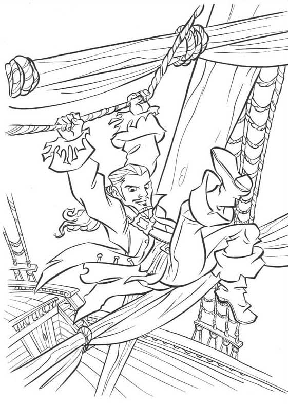 Pirates of the Caribbean for Kids coloring page