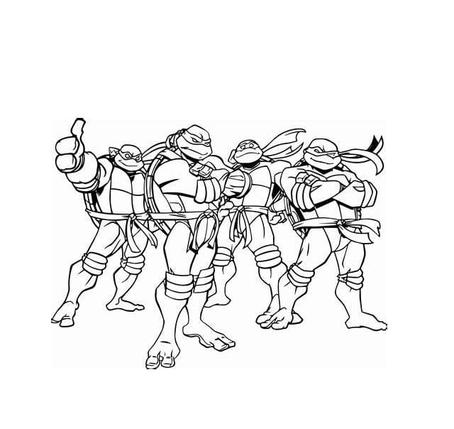 Print Ninja Turtles Image coloring page