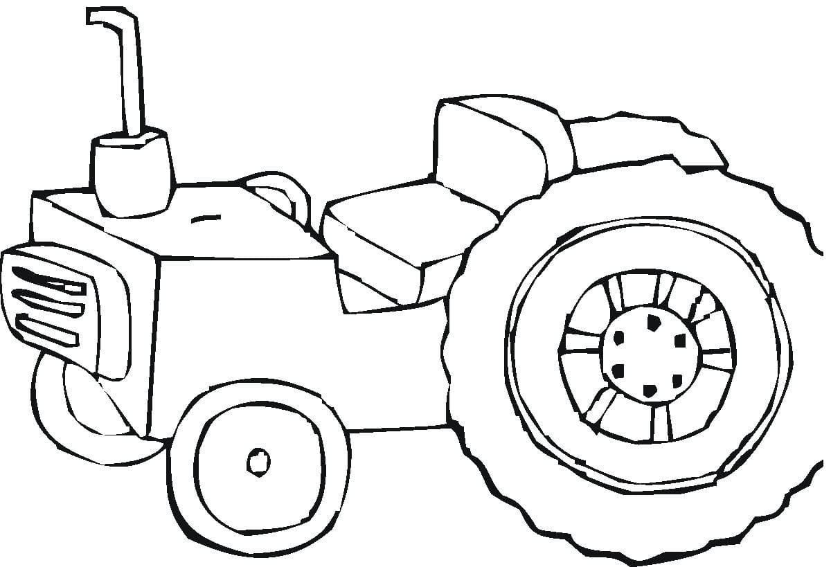 Print Tractor Image coloring page