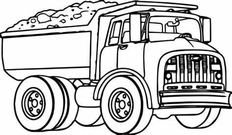 Print Trucks Image coloring page