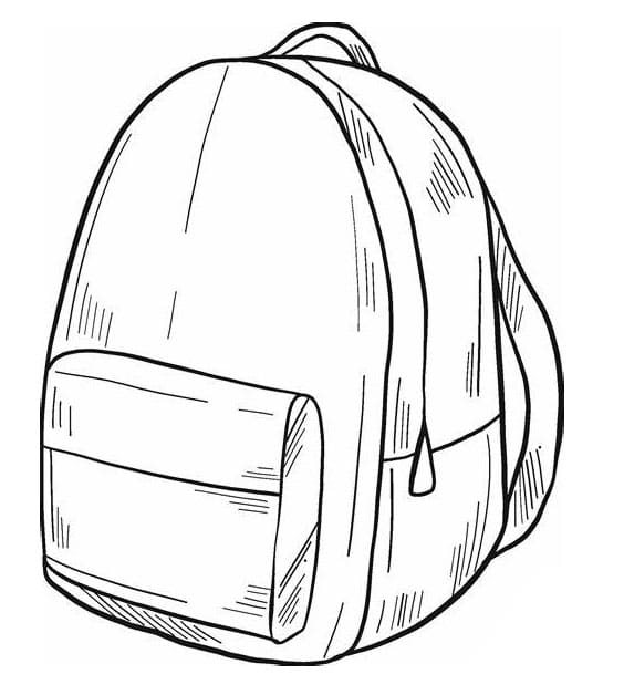 Printable Backpack Image Outline coloring page - Download, Print or ...