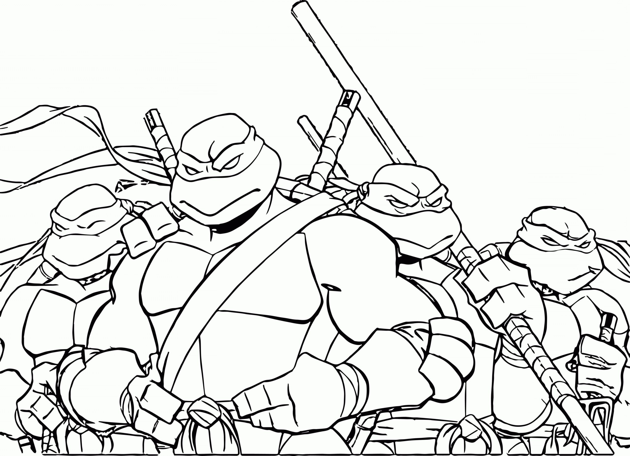 Printable Ninja Turtles Outline