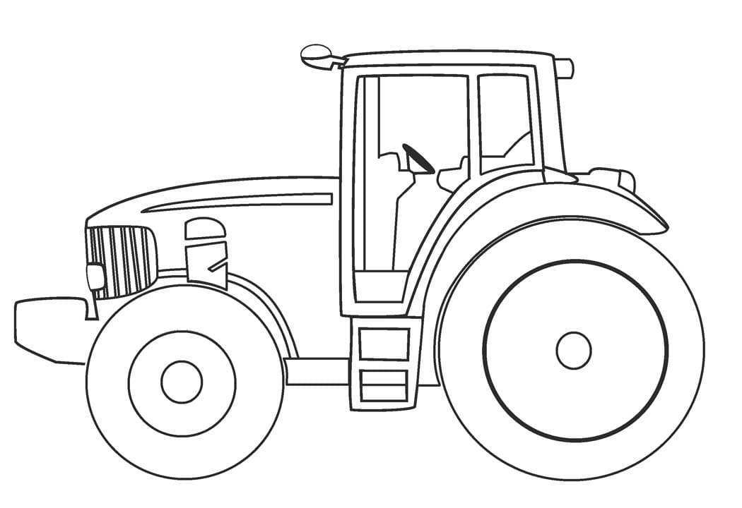 Printable Tractor coloring page