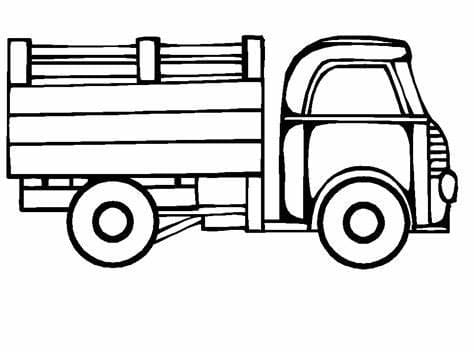 Printable Trucks coloring page