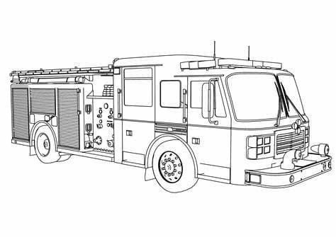 Printable Trucks Image coloring page