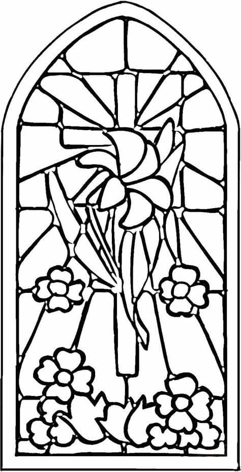 Printable Window coloring page