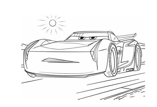 Race car in Cartoon