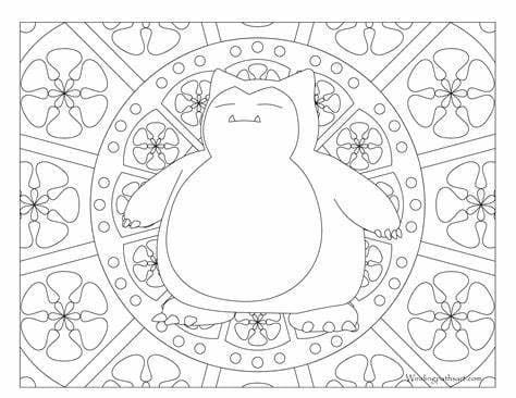 Snorlax Image Outline