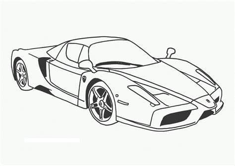 Supercar Image coloring page