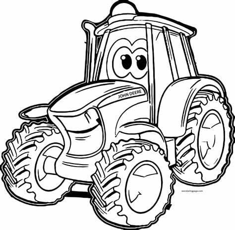 Tractor Image coloring page